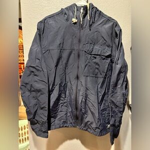 The North face men’s hooded Plaid Fruitvale water repellent wind jacket size XL